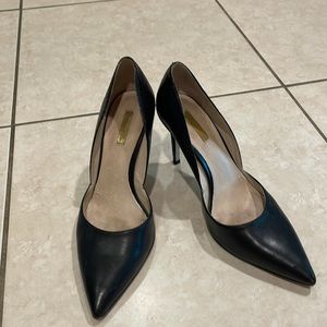 Louie et Cie black snake print Hermosah D’Orsay heel. Size 10M/40